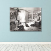 Madame Recamier van de Abbaye-aux-Bois Canvas Afdruk (Insitu (Houten vloer))