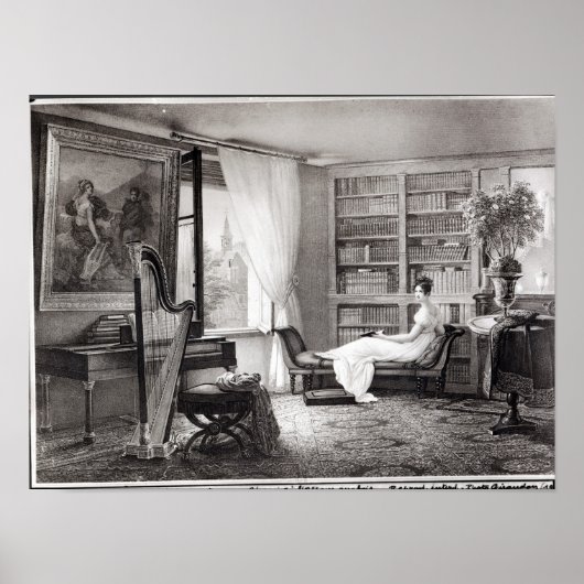 Madame Recamier van de Abbaye-aux-Bois Poster (Voorkant)