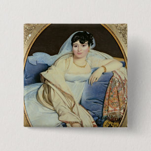 Madame Riviere nee Marie Francoise Jacquette Vierkante Button 5,1 Cm