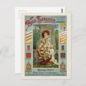 Madame Roos Schaffer Austria Vintage Poster 1890 Briefkaart (Voorkant / Achterkant)