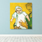 Madame Roulin en haar baby Canvas Afdruk (Insitu (Houten vloer))