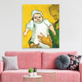 Madame Roulin en haar baby Canvas Afdruk (Insitu (Woonkamer))