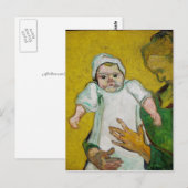 Madame Roulin met Baby van Vincent Van Gogh Briefkaart (Voorkant / Achterkant)