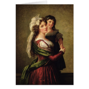 Madame Rousseau en haar dochter, 1789