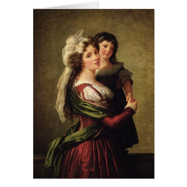 Madame Rousseau en haar dochter, 1789 (Voorkant)