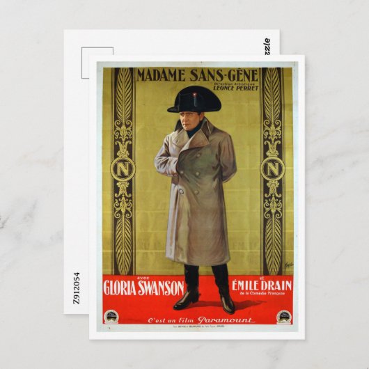 Madame Sans-Gêne (film, 1925) Briefkaart (Voorkant / Achterkant)