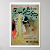 "Madame Sans-Gene" in Le Radical, door Edmond Lepe Poster (Voorkant)