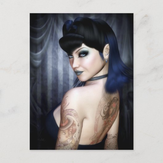 Madame Sophie Vampire Queen Briefkaart (Voorkant)