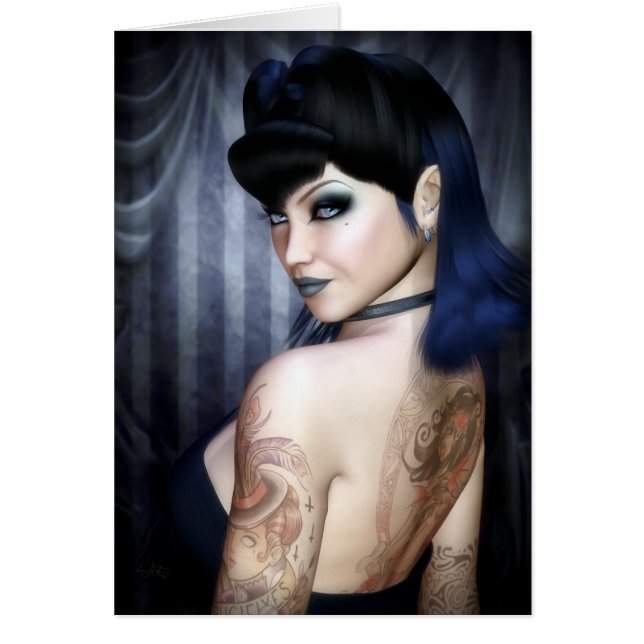 Madame Sophie Vampire Queen Greeting/Note Card (Voorkant)