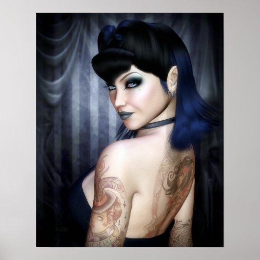 Madame Sophie Vampire Queen Poster/Canvas Print (Voorkant)