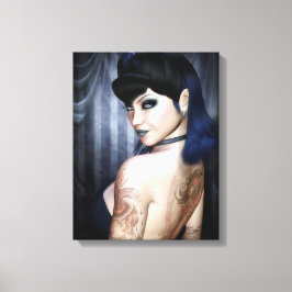 Madame Sophie Vampire Queen Wrapped Canvas Print