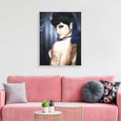Madame Sophie Vampire Queen Wrapped Canvas Print (Insitu (Woonkamer))