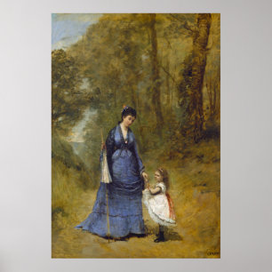 Madame Stumpf - Jean-Baptiste - Corot Fine Art Poster