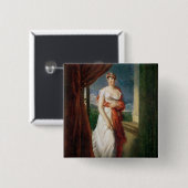 Madame Tallien Vierkante Button 5,1 Cm (Voorkant /achterkant)