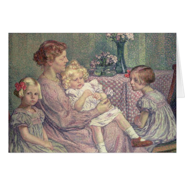 Madame van de Velde en haar kinderen, 1903 (Voorkant Horizontaal)