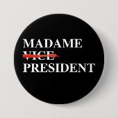Madame Vice President Ronde Button 7,6 Cm (Voorkant)