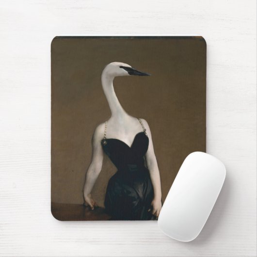 Madame X heeft een Swanlike Neck Mousepad Muismat (Met muis)