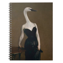 Madame X heeft een Swanlike Neck notebook