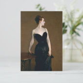 Madame X van John Singer Sargent Bedankkaart (Staand voorkant)