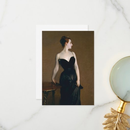 Madame X van John Singer Sargent Bedankkaart (Voorkant / Achterkant in situ)