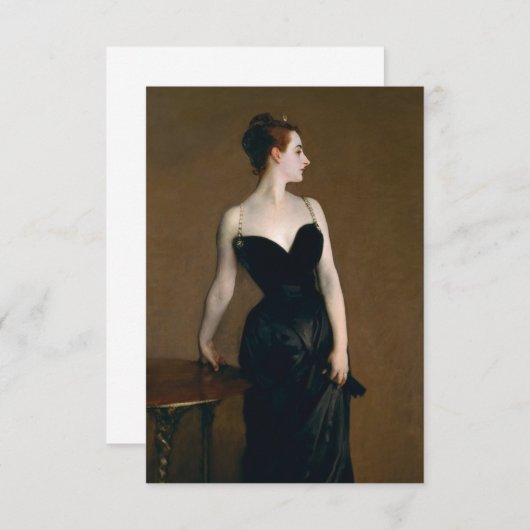Madame X van John Singer Sargent Bedankkaart (Voorkant / Achterkant)