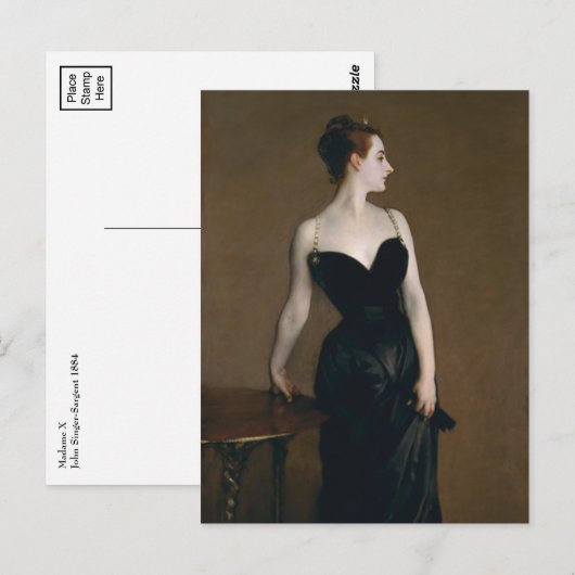 Madame X van John Singer Sargent Briefkaart (Voorkant / Achterkant)