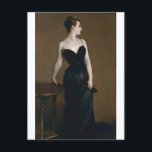Madame X van John Singer Sargent Briefkaart<br><div class="desc">John Singer Sargent was een Amerikaanse expatriate kunstenaar uit de 19de eeuw / het begin van de 20e eeuw,  beschouwde de "toonaangevende portretschilder van zijn generatie" als zijn evocaties van de luxe uit het tijdperk Edwardian.</div>