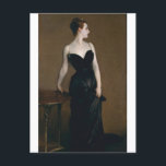 Madame X van John Singer Sargent Briefkaart<br><div class="desc">John Singer Sargent was een Amerikaanse expatriate kunstenaar uit de 19de eeuw / het begin van de 20e eeuw,  beschouwde de "toonaangevende portretschilder van zijn generatie" als zijn evocaties van de luxe uit het tijdperk Edwardian.</div>