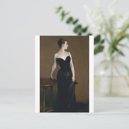 Madame X van John Singer Sargent Briefkaart (Staand voorkant)
