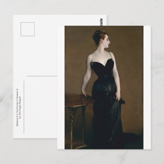 Madame X van John Singer Sargent Briefkaart (Voorkant / Achterkant)