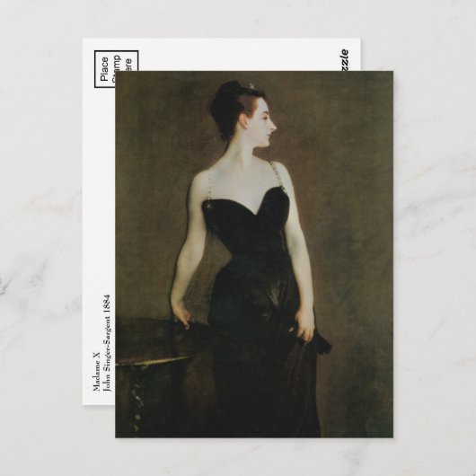 Madame X van John Singer Sargent Briefkaart (Voorkant / Achterkant)