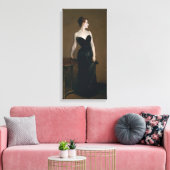 Madame X van John Singer Sargent Canvas Afdruk (Insitu (Woonkamer))