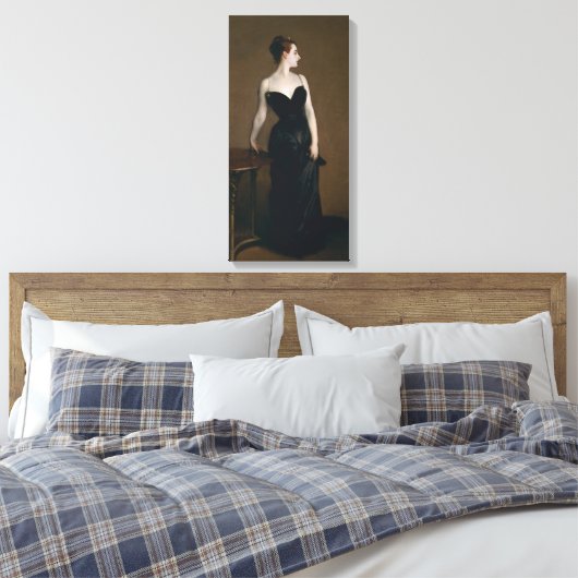 Madame X van John Singer Sargent Canvas Afdruk (Insitu (Slaapkamer))