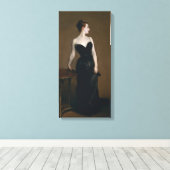 Madame X van John Singer Sargent Canvas Afdruk (Insitu (Houten vloer))