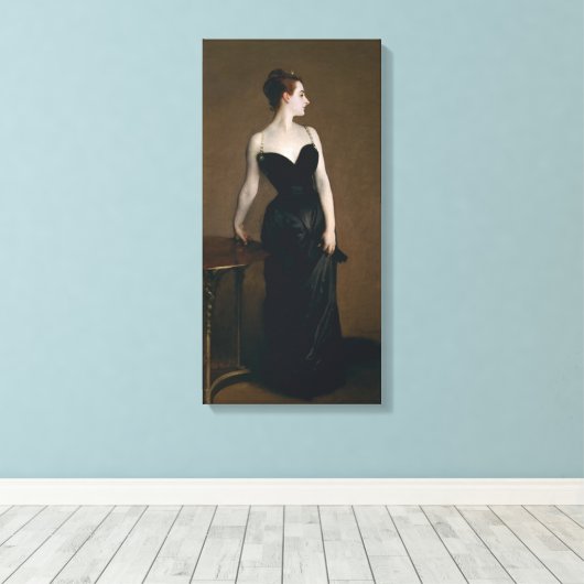 Madame X van John Singer Sargent Canvas Afdruk (Insitu (Houten vloer))