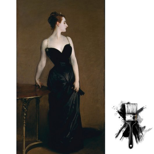 Madame X van John Singer Sargent Tissuepapier