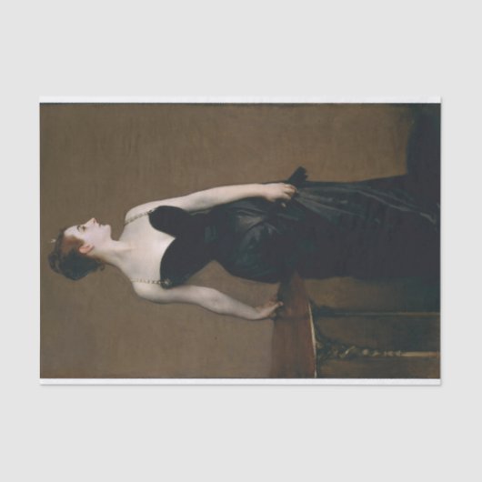 Madame X van John Singer Sargent Tissuepapier (Voorkant)