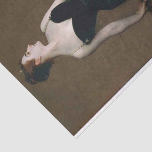 Madame X van John Singer Sargent Tissuepapier (Detail)