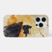 Madara Uchiha – Cinematic Watercolor iPhone Hoesje (Achterkant horizontaal)