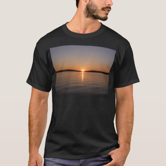 Madawaska Lake Sunset Maine T-shirt (Voorkant)