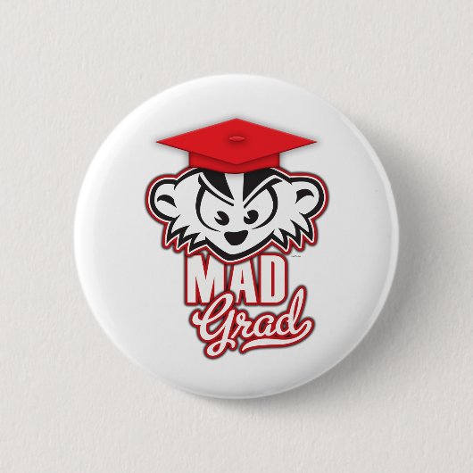 MadBadger MAD Afstudeerder Ronde Button 5,7 Cm (Voorkant)