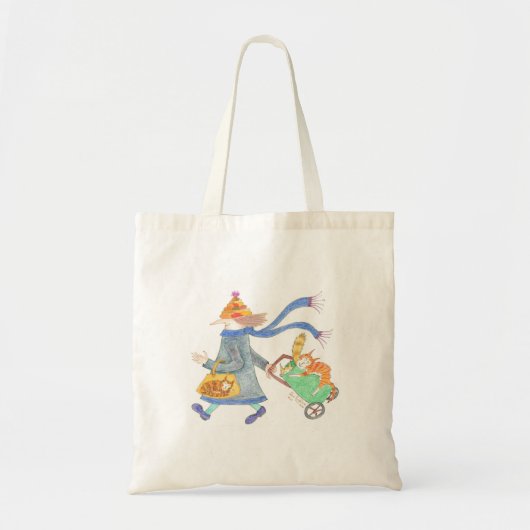 MadCatWoman gaat winkelen Tote Bag (Voorkant)
