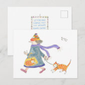MadCatWoman Goes Shopping Briefkaart (Voorkant / Achterkant)