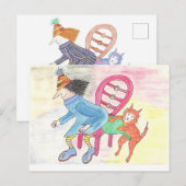 MadCatWoman & WhoopeeCushionCat No.1 Briefkaart (Voorkant / Achterkant)