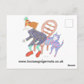 MadCatWoman & WhoopeeCushionCat No.1 Briefkaart (Achterkant)