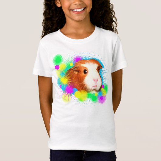 Mädchen T-Shirt mit Meerschweinchen (Voorkant)