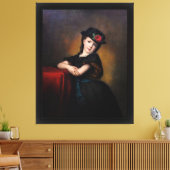 Mädchenporträt door Samuel Baruch Ludwig Halle Canvas Afdruk (Insitu (Woonkamer))