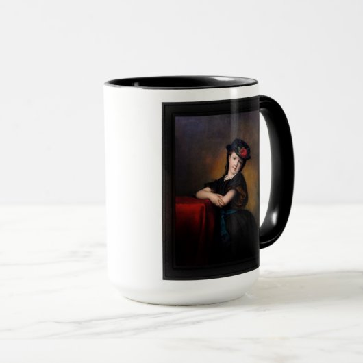 Mädchenporträt door Samuel Baruch Ludwig Halle Mok (Voorkant rechts)