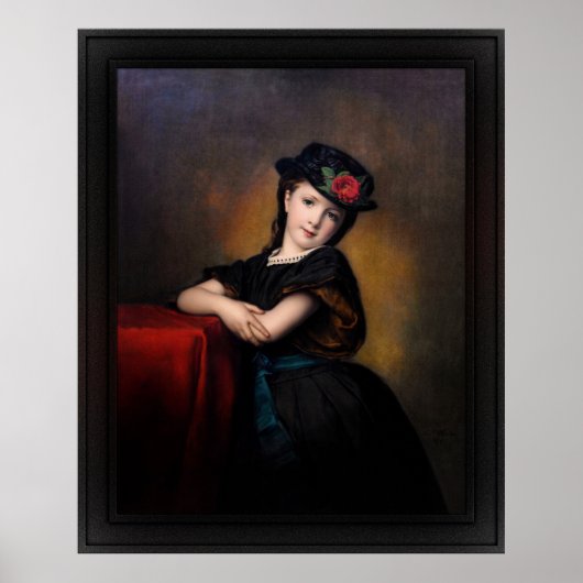 Mädchenporträt door Samuel Baruch Ludwig Halle Poster (Voorkant)
