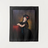 Mädchenporträt door Samuel Baruch Ludwig Halle Wandkleed (Voorkant)